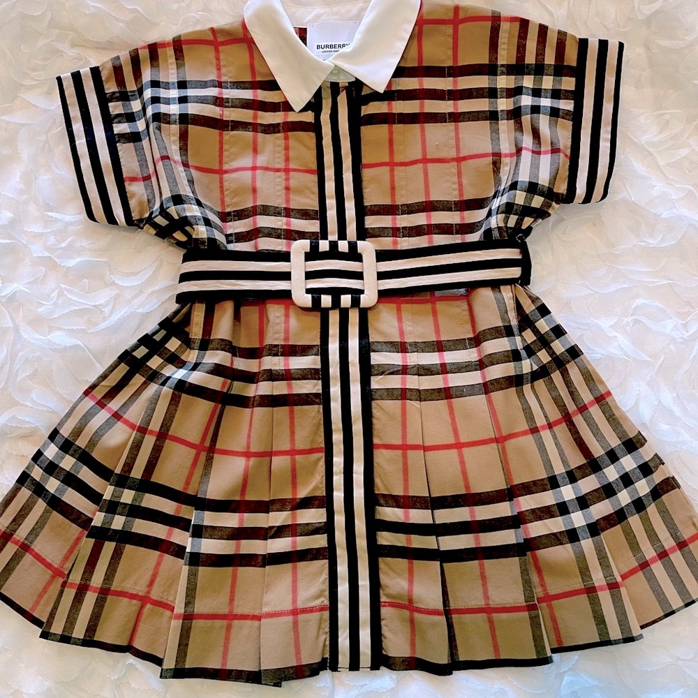 Burberry Plaid Dress with Belt